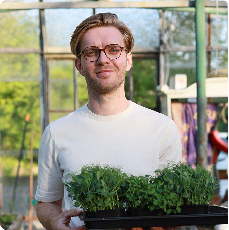 Mat avec les micro-pousses de MP SEEDS